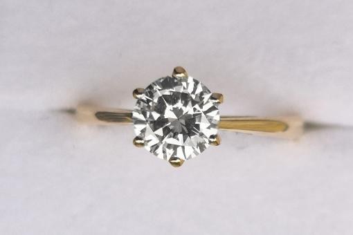 Brillant Diamant Solitär Ring 1,02ct River E Lupenrein IF HRD 750 WG 53