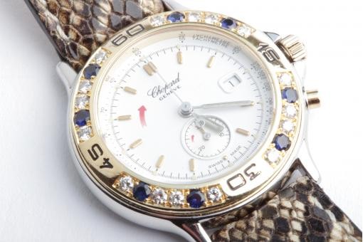 Chopard Mille Miglia 12/8163 Quarz Edelstahl 750 Gelbgold Diamanten Saphire