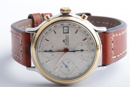 Jean Marcel Chronograph Stahl Gelbgold Automatik Valjoux 7750 37mm