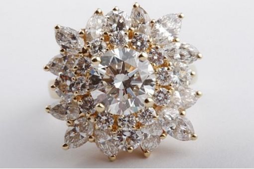Brillant Diamant Ring 6,26ct 750 er 18K Gelbgold DPL Expertise Wert 51500&euro;