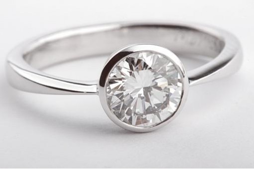 Brillant Diamant Ring Solit&auml;r 1ct Farbe F Vsi 750 Wei&szlig;gold DPL Expertise