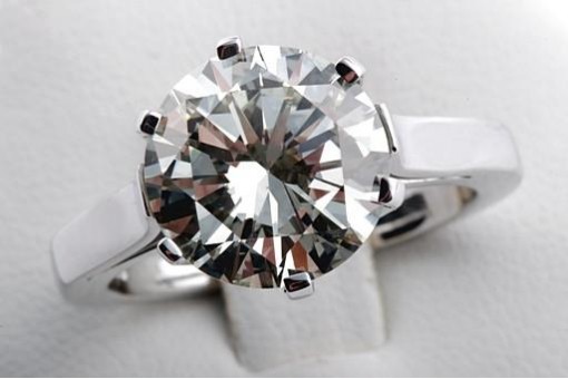 Brillant Diamant Brilliant Ring Solit&auml;r 5ct 750 18K Wei&szlig;gold DPL Expertise
