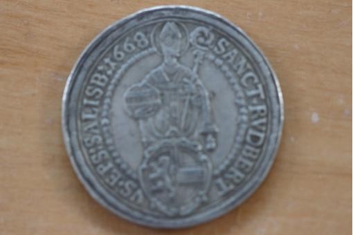 &Ouml;sterreich Taler 1668 Salzburg Max Gandolf von Kuenburg vz