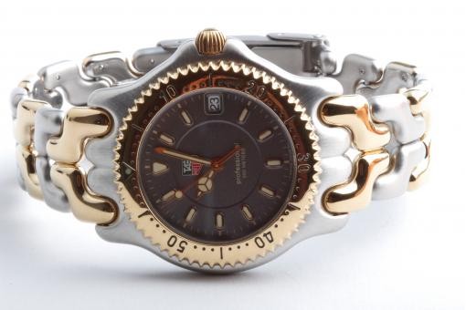 Tag Heuer Professional 200 Quarz Stahl Gold 37mm Full-Set v. 1995